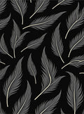 Elegant Feather Pattern Design Rug