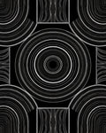 Concentric Circle Arc Pattern Rug