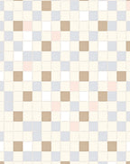Checkerboard Pattern Modern Pastel Squares Rug