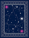 Celestial Star Constellation Pattern Rug