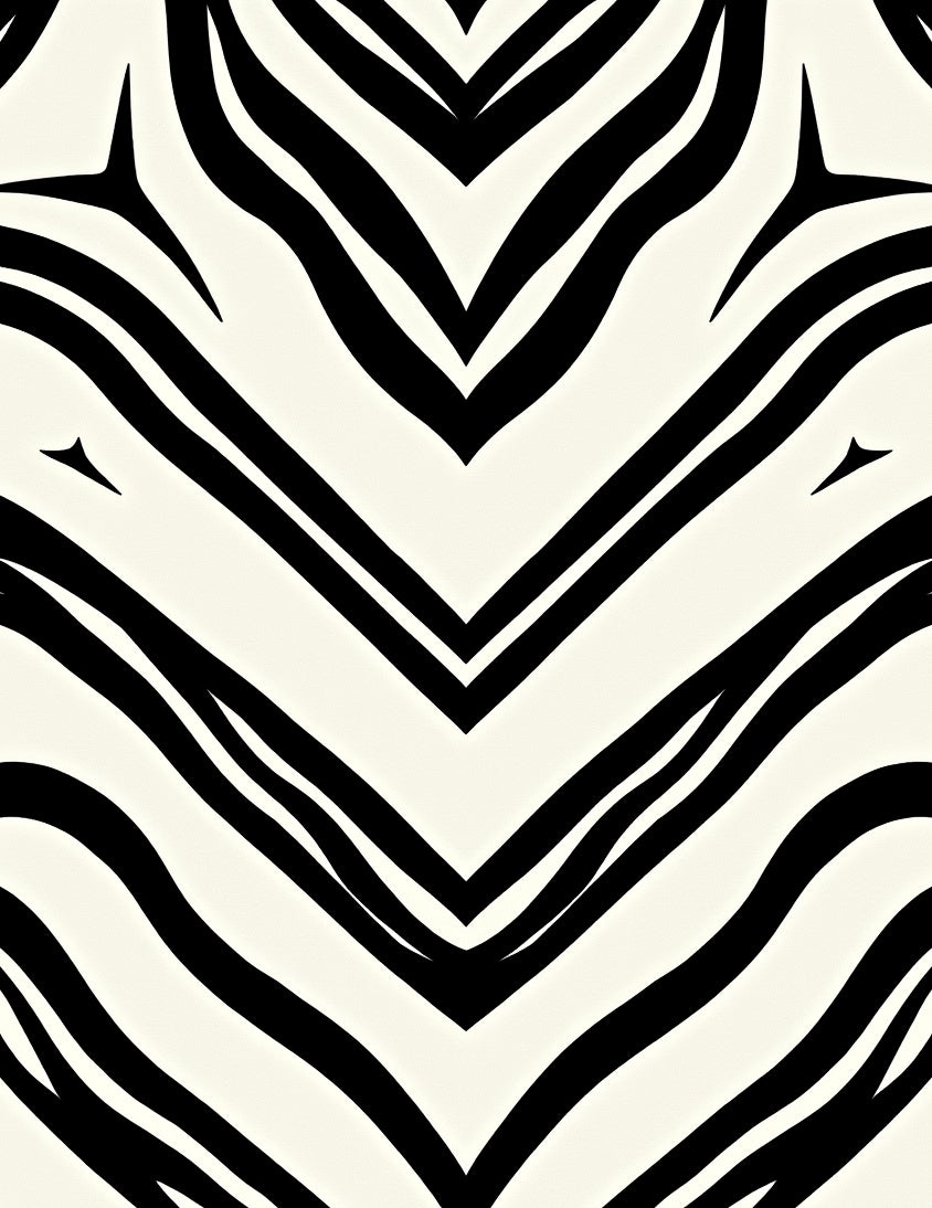 Bold Black White Stripe Pattern Rug