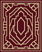 Art Deco Geometric Pattern Design Rug