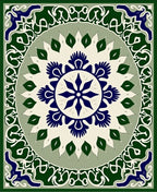 Intricate Floral medallion Border Rug