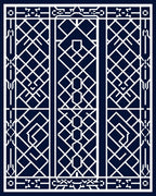 Art Deco Style Geometric Pattern Rug