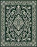 Classic Floral Scroll Pattern Rug