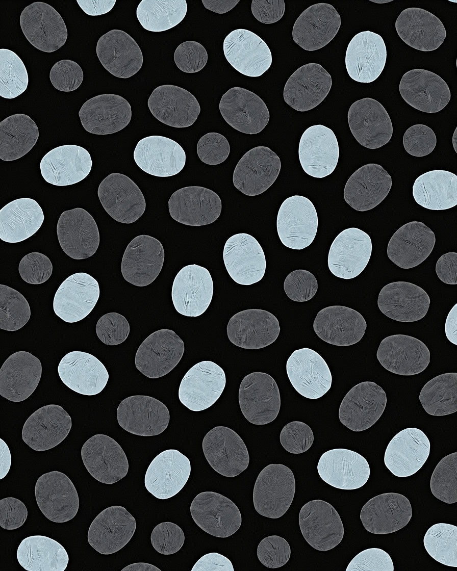 Gray Blue Pebble Pattern Design Rug