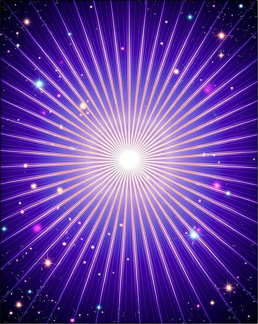 Radiant Starburst Abstract Pattern Rug