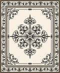 Ornate Floral Inlay Design Rug