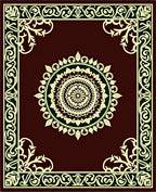 Central Mandala Ornate Border Design Rug