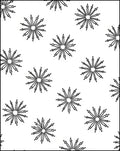 Starburst Radial Black White Pattern Rug