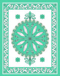 Classic Floral Medallion Border Rug