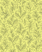 Delicate Floral Swirls Patterned Rug