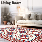 Classic Floral Medallion Lattice Rug