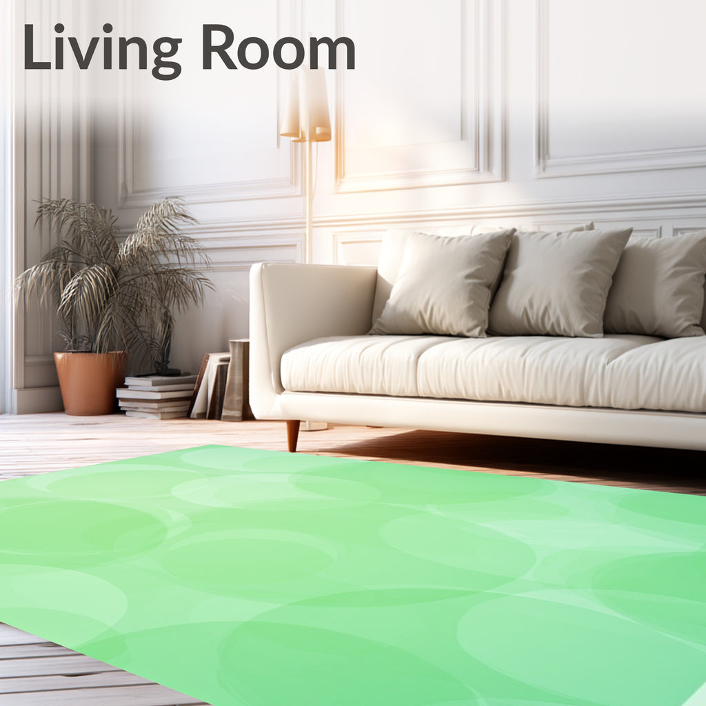 Gradient Circles Soft Pattern Rug