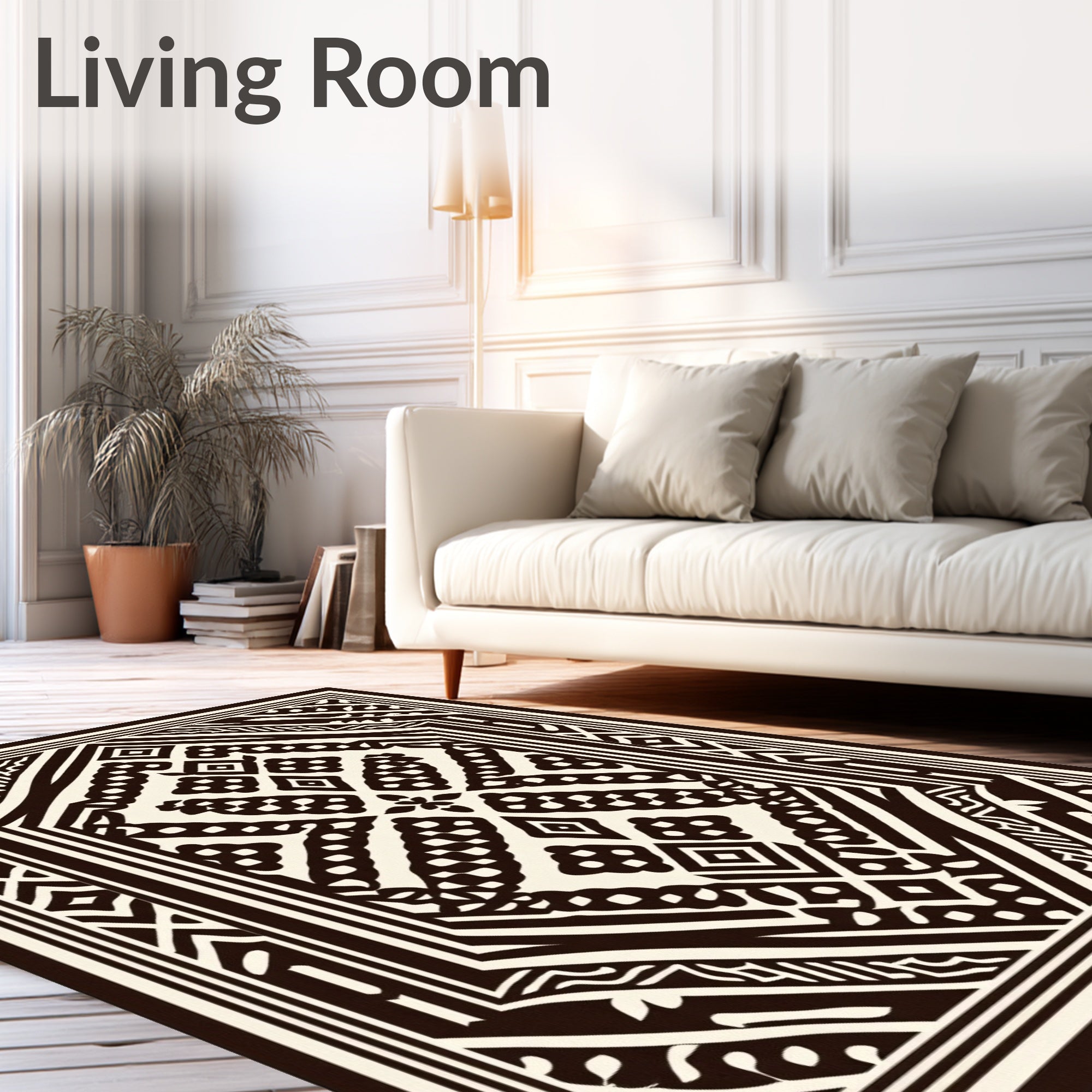 Geometric Tribal Patterned Rug