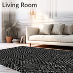Abstract Swirl Modern Geometric Design Rug