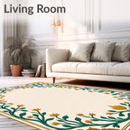 Floral Birds Vine Design Rug