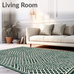 Geometric Maze Pattern Rug