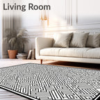 Intricate Labyrinth Pattern Rug