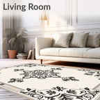 Classic Floral Mandala Inspired Design Rug