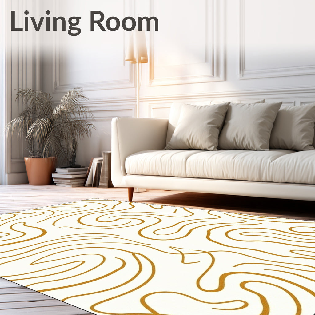 Abstract Swirl Pattern Rug