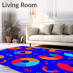 Groovy Vinyl Record Music Pattern Rug