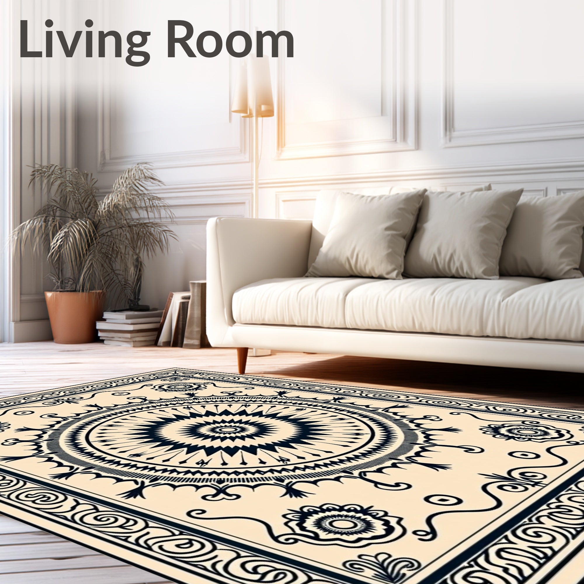 Mandala Style Ornate Classic Rug