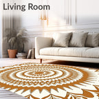 Circular Symmetrical Pattern Rug