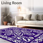 Ornate Floral Starburst Design Rug