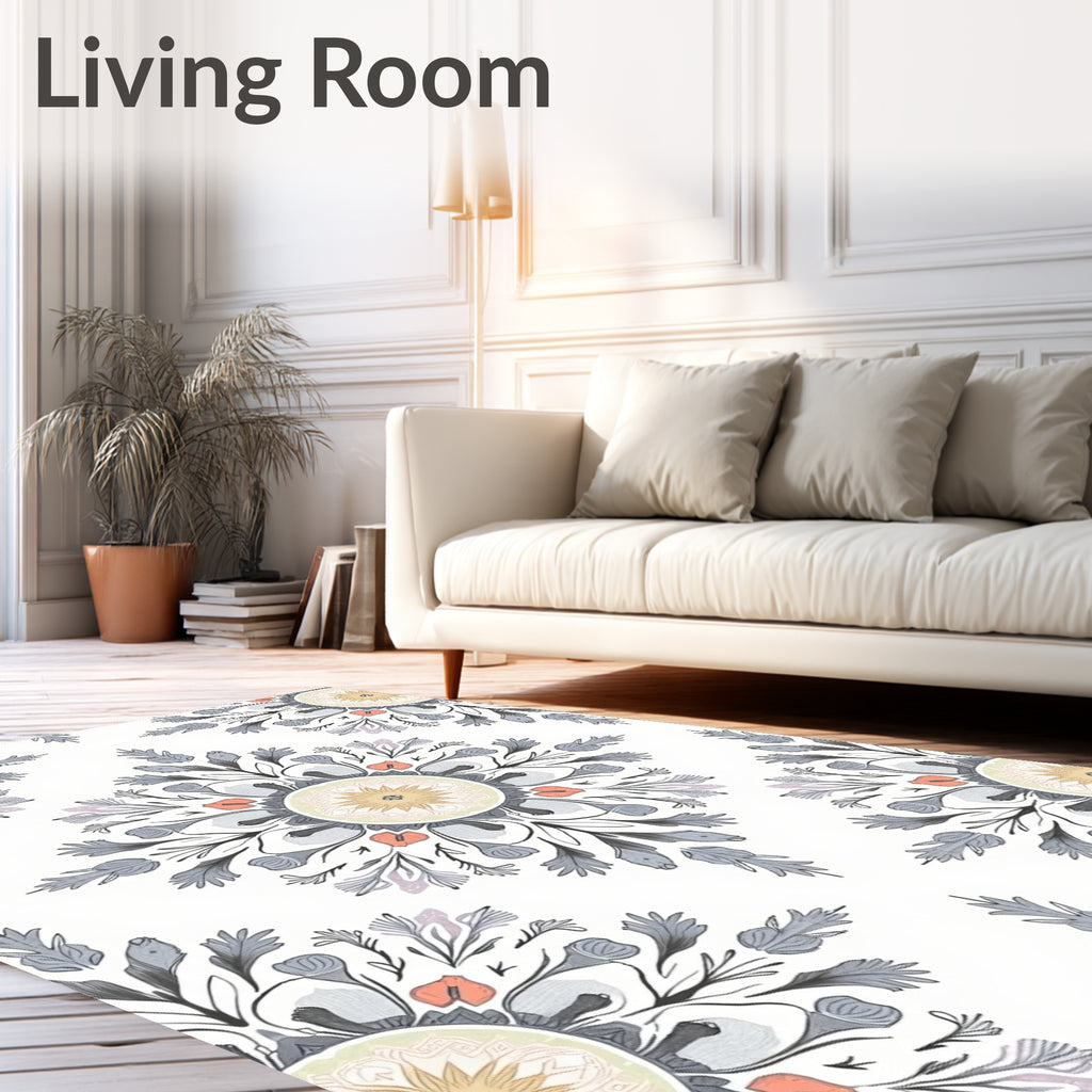 Mandala Floral Botanical Charm Rug
