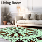 Intricate Abstract Mandala Pattern Rug