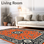 Bold Floral Patterned Statement Rug