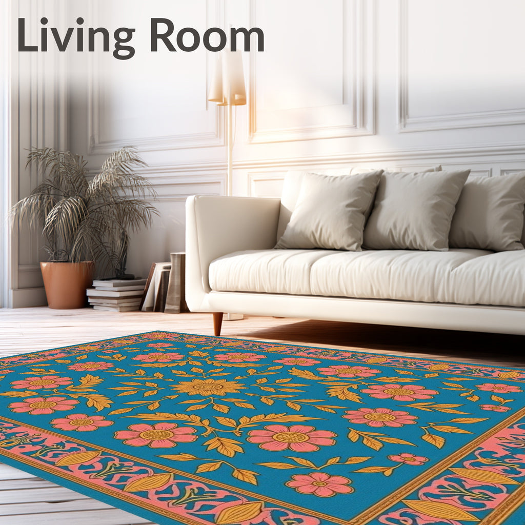Floral Garden Art Nouveau Rug