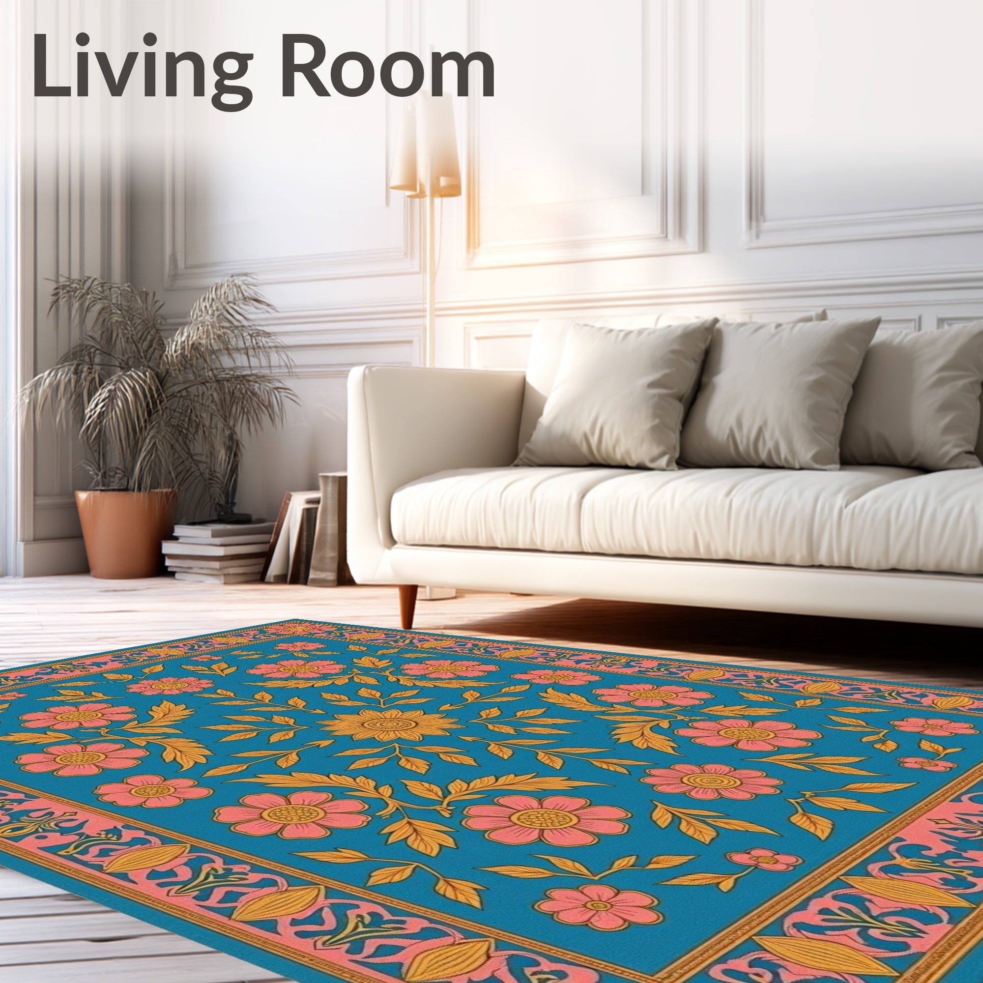 Floral Garden Art Nouveau Rug