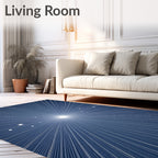 Radiant Starburst With 7 Stars Rug