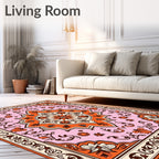 Ornate Floral Mandala Pattern Design Rug