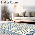 Classic Chain Link Pattern Rug