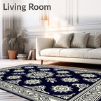 Classic Intricate Floral Mandala Pattern Rug