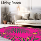 Bold Floral Vine Pattern Rug
