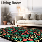 Ornate Floral Pattern Rug