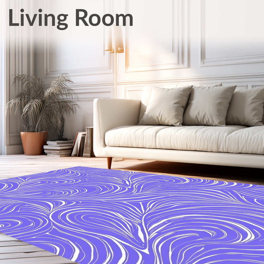 Vivid Swirls Abstract Pattern Rug