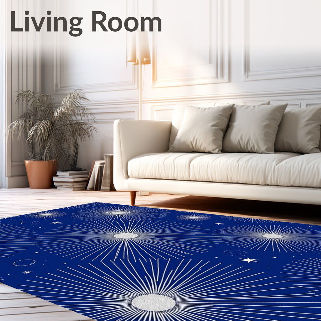 Starburst Celestial Patterned Rug