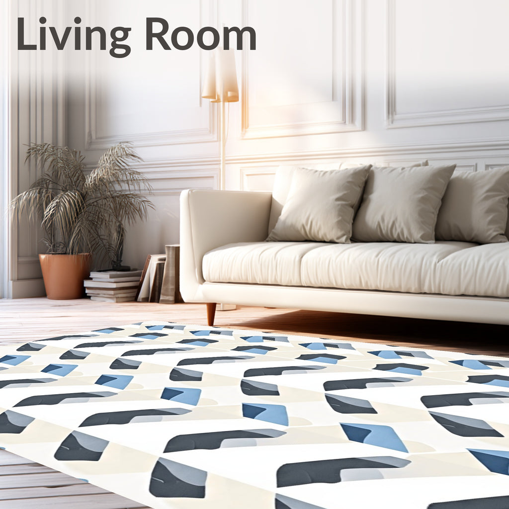 Geometric Chevron Pattern Rug
