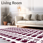 Modern Abstract Geometric Pattern Rug