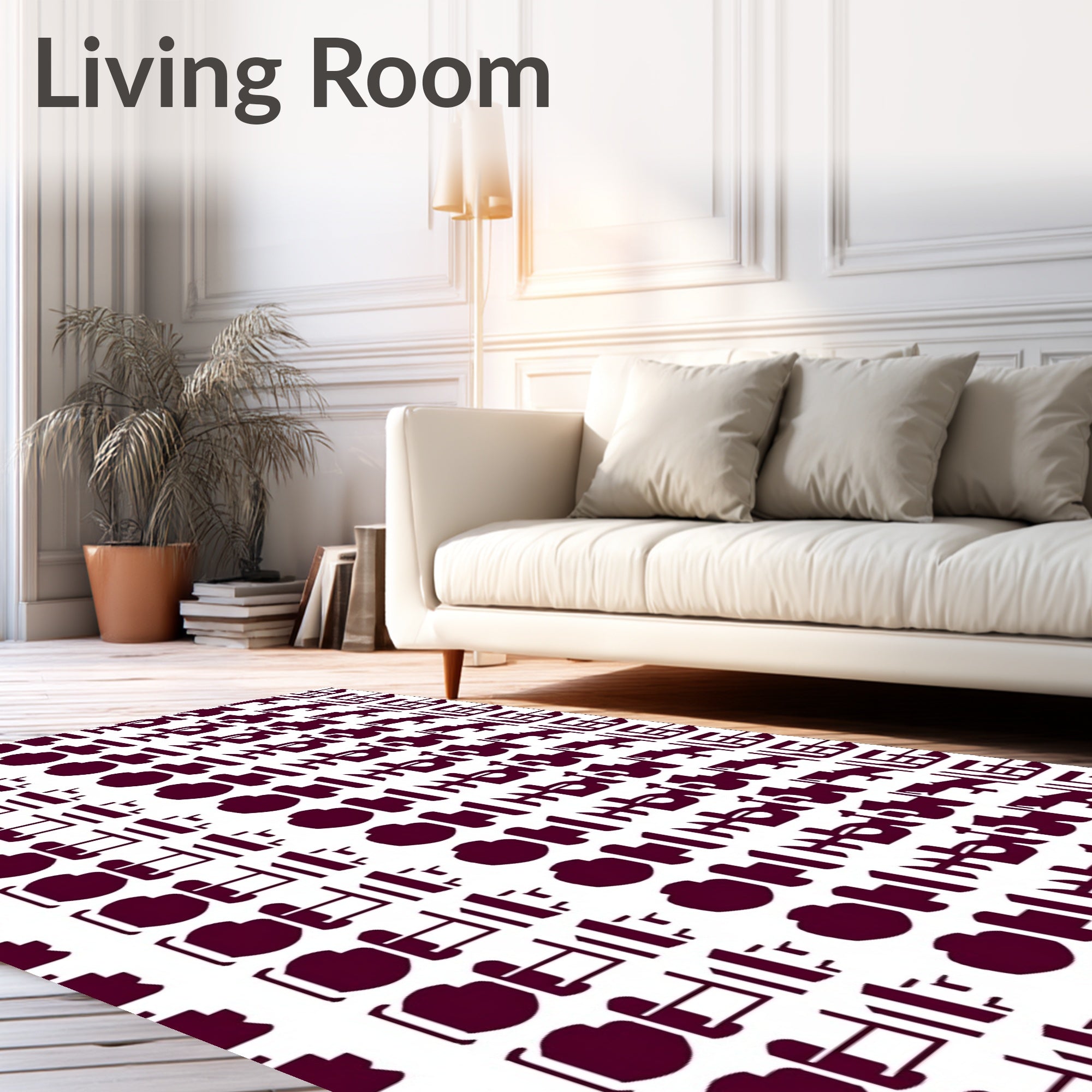 Modern Abstract Geometric Pattern Rug