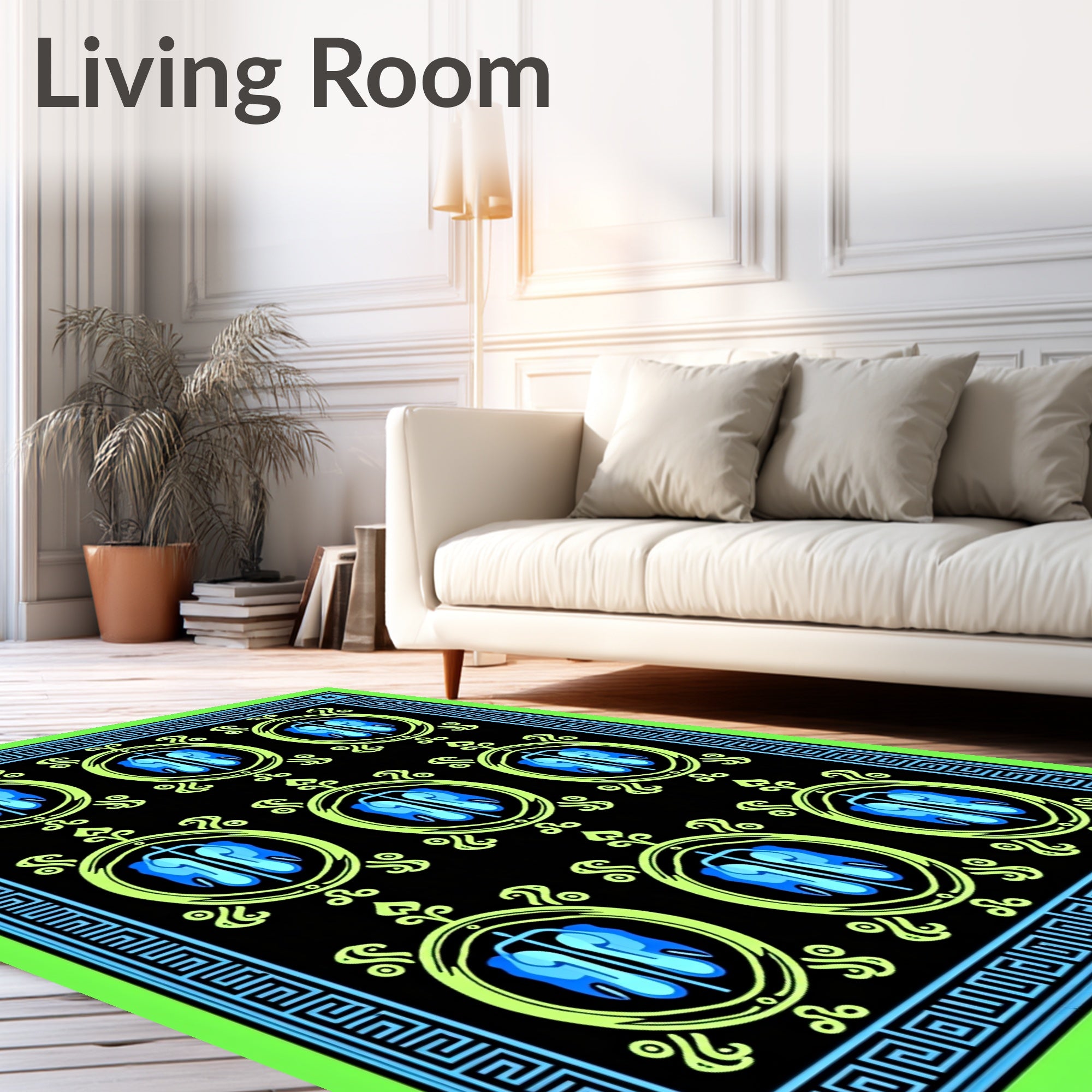 Circular Medallion Pattern Rug