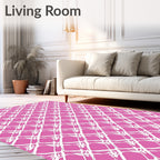 Bold Chain Link Modern Pattern Rug