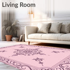 Ornate Floral Mandala Design Rug