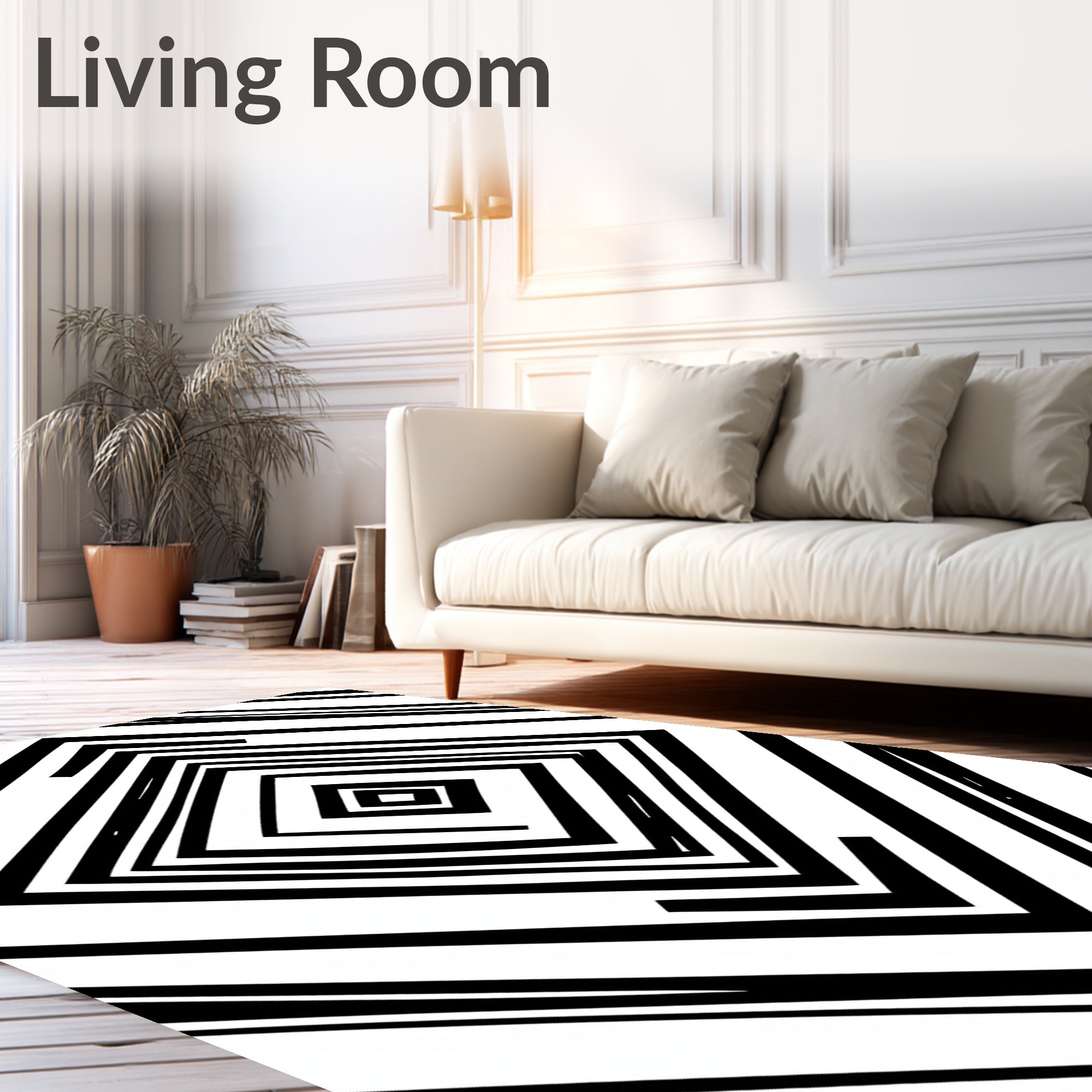 Monochromatic Geometric Tunnels Rug
