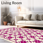 Ornate Geometric Lattice Pattern Rug